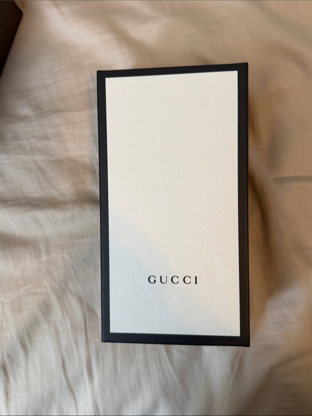 Gucci Black and White Empty Small Leather Goods Box